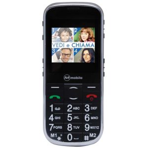 Mediacom facile premium dual sim easy phone 2.4 tasti grandi radio fm tasto sos volume amplificato italia black
