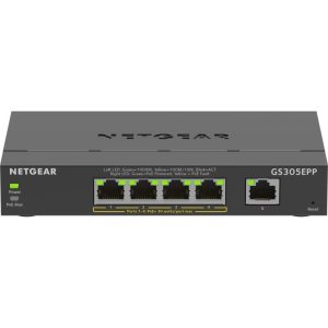 Netgear gs305epp-100pes switch 5 x 10/100/1000 (4 poe+) 120 w