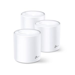 Tp-link deco x20 wi-fi 6 wi-fi mesh, dual band ax1800, modalita` router e access point, 2 porte ethernet gigabit, sostituisce router e extender, 3 pezzi con copertura fino a 540 mq, compatibile con alexa