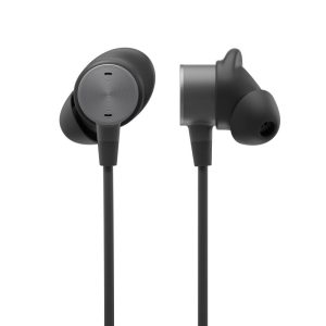 Logitech logi zone auricolare wired earbuds uc in-ear usb-c cancellazione del rumore tecnologia mems microfono graphite