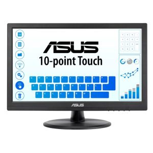 Asus monitor flat 15.6`` vt168hr 1366x768 pixel multi-touch tempo di risposta 5 ms
