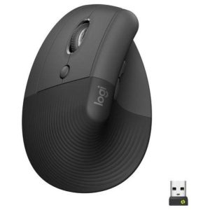 Logitech lift mouse ergonomico verticale wireless bluetooth mano sinistra 4.000 dpi 4 tasti graphite black