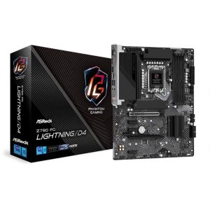 Asrock z790 pg lightning/d4 scheda madre lga 1700 4xddr4 hdmi displayport usb 3.2 usb-c lan