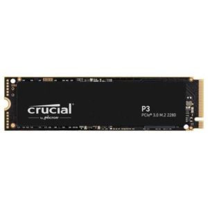 Micron crucial p3 ssd 500gb interno m.2 2280 pcie 3.0 nvme