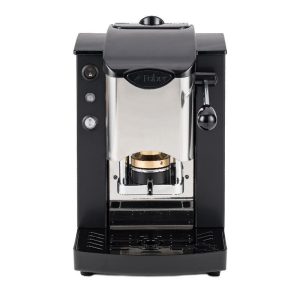 Faber slot inox macchina da caffe` a cialde 44 mm pressacialda in ottone telaio in metallo frontale in acciaio nero