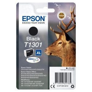 Epson t1301 cartuccia inchiostro nero cervo tg.xl stylus sx525wd-sx620fw xl