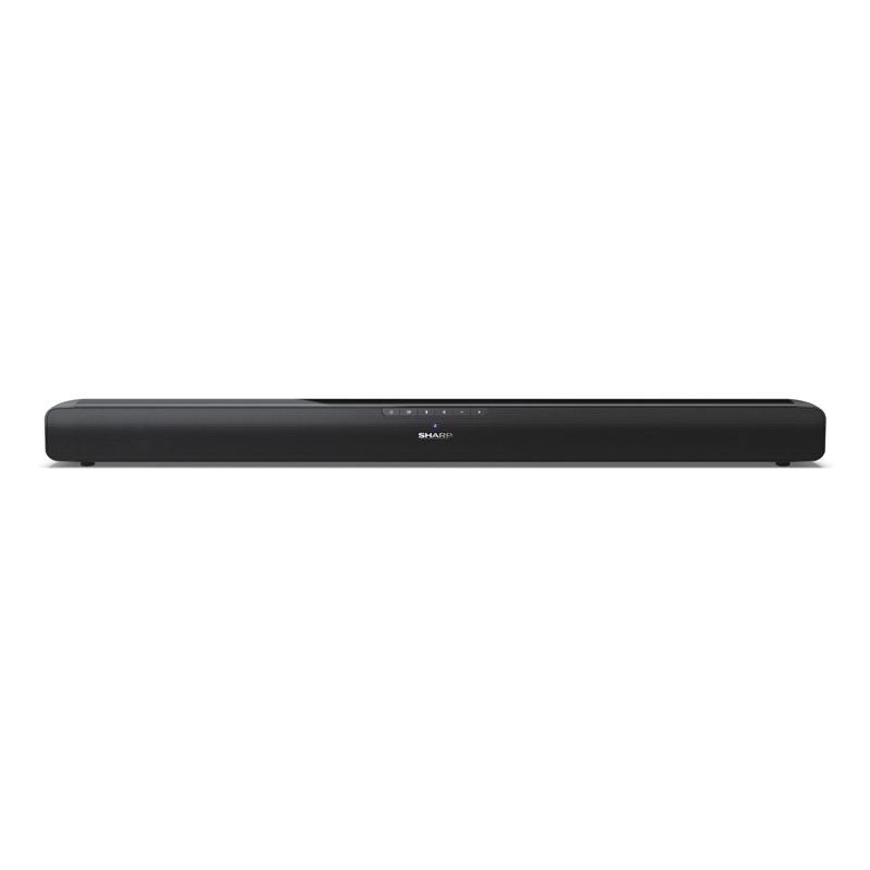 Sharp ht-sb100 mini soundbar con streaming audio wireless bluetooth 5.1 bluetooth con hdmi arc/cec usb player potenza totale 75 w nero