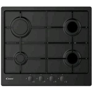 Candy chw6brbb piano cottura a gas 4 fuochi nero