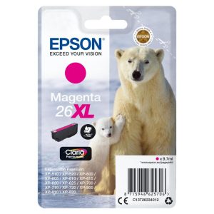 Epson 26xl cartuccia inchiostro misura xl per expression premium magenta originale 9,7ml