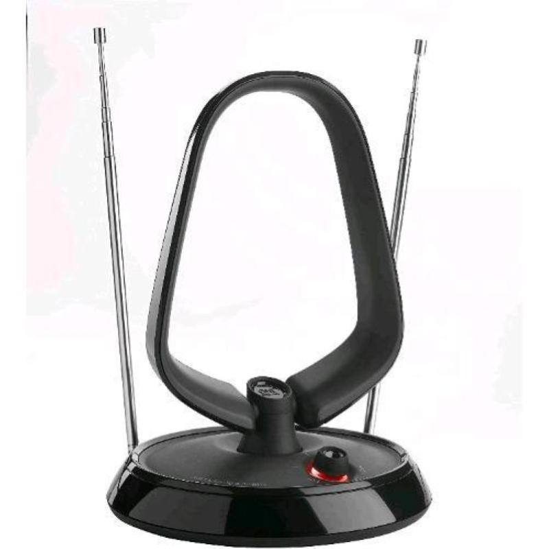 One for all sv9143-5g antenna indoor hd attivo dvb-t-t2-dab 42 db filtro 5g black