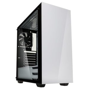 Kolink stronghold case mid-tower atx bianco per pc con pannello laterale in vetro temperato