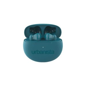 Urbanista austin auricolari wireless bluetooth controlli touch usb-c custodia di ricarica lago verde