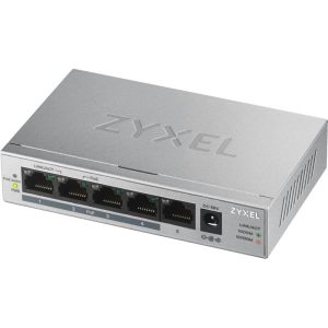 Zyxel gs1005hp switch no gestito gigabit ethernet 10-100-1000 argento supporto power over ethernet