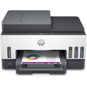Hp smart tank 7605 stampante multifunzione a4 serbatoio inchiostro alto volume con stampa fronte retro scansione copia fax wi-fi grigia