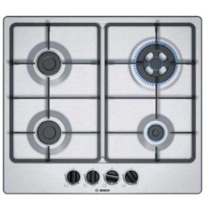 Bosch pgp6b5b85 piano cottura a gas 4 fuochi piano in acciaio inox grigio