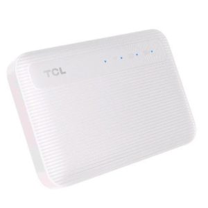 Tcl mw63vk link zone modem router portatile ricaricabile 4g lte cat 6 wi-fi dual band 2.4/5ghz download 300 upload 50 mbps 8 ore di automomia max 32 utenti white