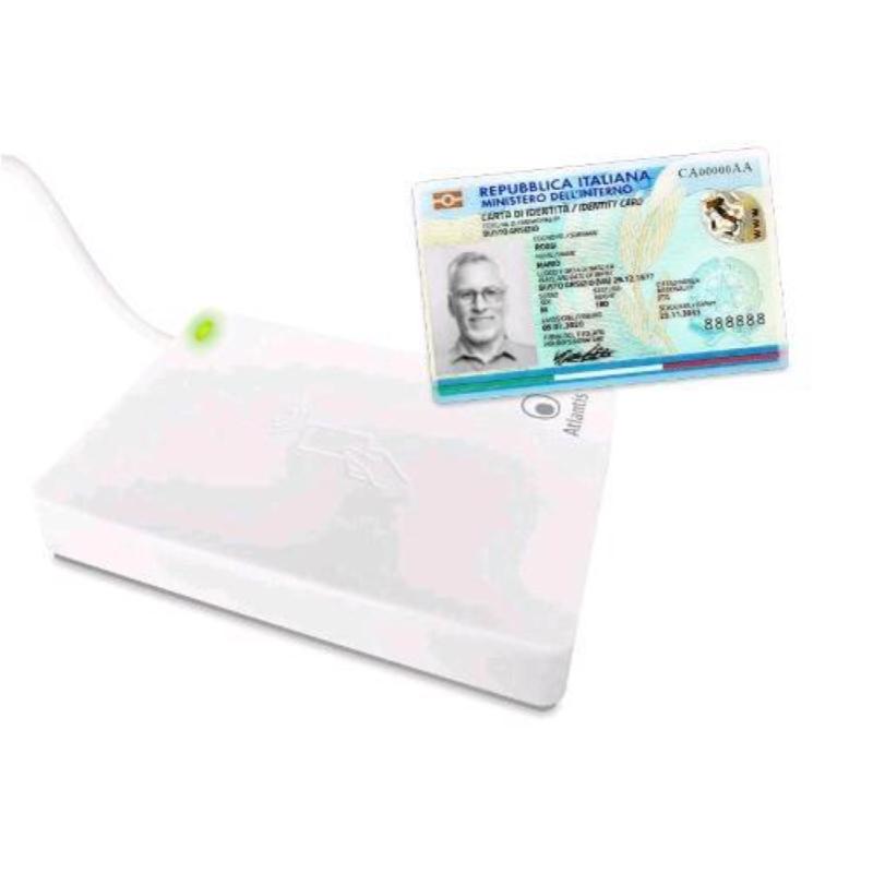 Atlantis lettore nfc contactless per carta identita` elettronica italiana cie 3.0 atlantis