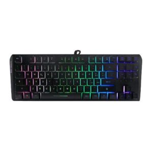 Noua cosmo tastiera gaming qwerty usb plug e play multimediale 87 tasti switch semi-meccanica retroilluminazione rgb arcobaleno 19 tasti anti-ghosting layout italia