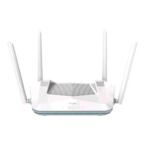 D-link eagle pro ai r32 router wi-fi 6 ax3200 dual band 2.4/5ghz 4 porte gigabit wpa3 mu-mimo bianco