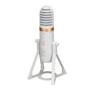 Yamaha ag01 microfono a condensatore usb per streaming live registrazione e riproduzione audio ad alta risoluzione per windows mac ios e android bianco
