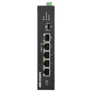 Hikvision digital technology ds-3t0306hp-e-hs switch di rete non gestito l2 fast ethernet 10-100 supporto power over ethernet grigio