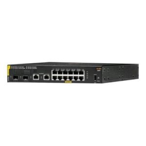 Hpe aruba 6000 12g class4 switch gestito 12 x 10/100/1000 (poe+) + 2 x gigabit sfp + 2 x 1000base-t poe (139 w) montabile su rack