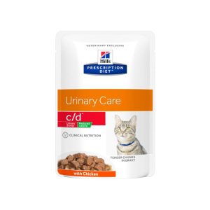 Hill’s c/d Reduced Calorie con Pollo Prescription Diet Feline Umido in Busta