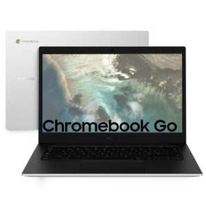 Samsung galaxy chromebook go 14 celeron n4500 1.1ghz ram 4gb-emmc 64gb-chrome os silver (xe340xda-ka1it)