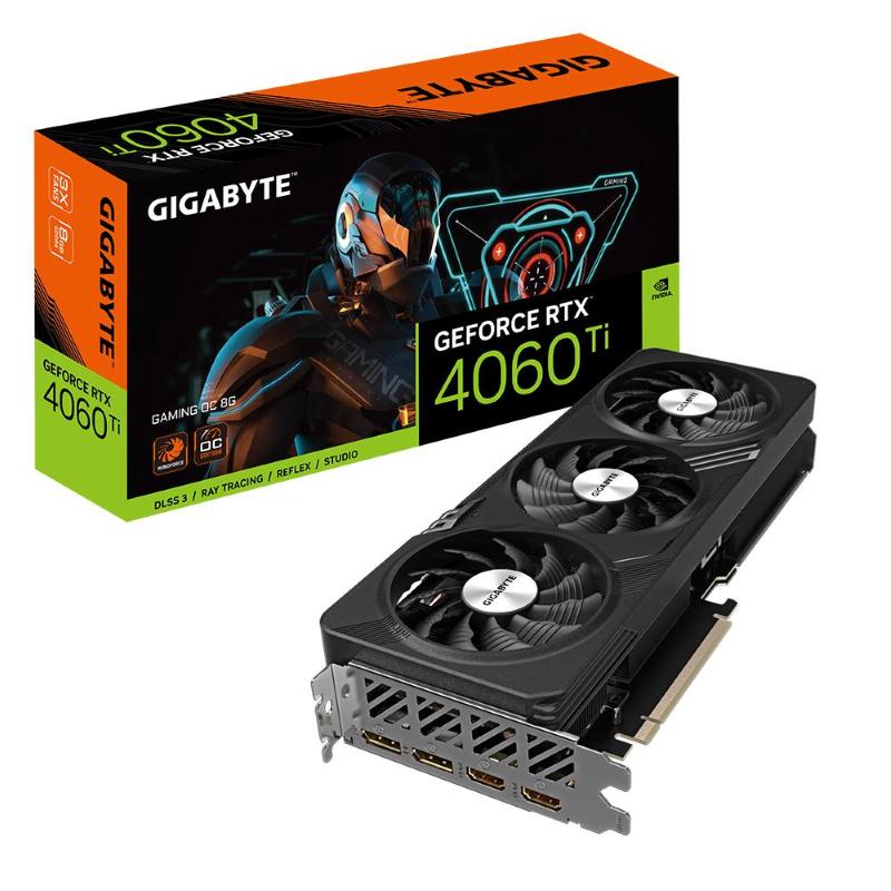 Gigabyte geforce rtx 4060 ti gaming oc 8gb gddr6 dlss 3 7680 x 4320 px triple fan pci express 4.0