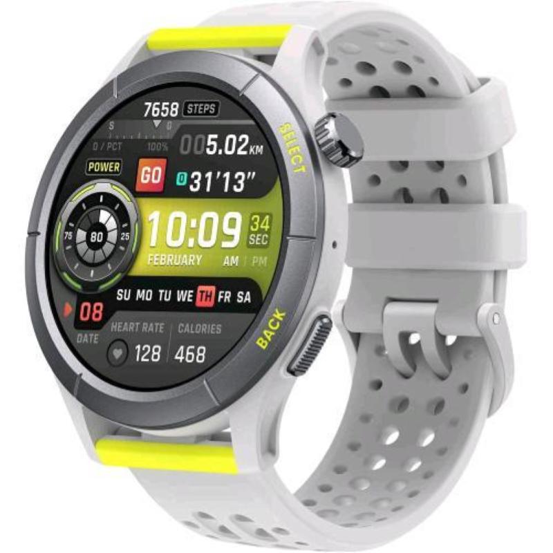 Amazfit cheetah round smartwatch con gps dual-band, navigazione del percorso e mappe offline, allenatore di corsa, cardiofrequenzimetro, alexa integrato, 14 giorni di durata della batteria grey