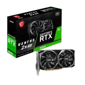 Msi geforce rtx 3050 ventus 2x xs 8g oc scheda video nvidia 8 gb gddr6 dual fan pci express x8 4.0 1 x hdmi 3 x displayport