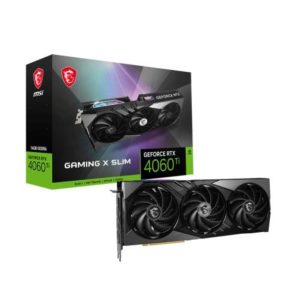 Msi scheda grafica nvidia geforce rtx 4060 ti gaming x slim 16gb gddr6 interfaccia pci express x8 4.0 raffredamento attivo