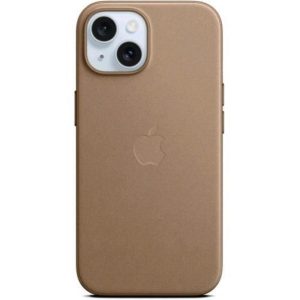 Apple iphone 15 custodia magsafe in tessuto finewoven taupe