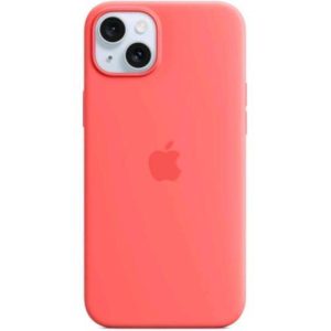Apple iphone 15 plus custodia magsafe in silicone guava
