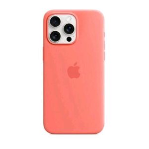 Apple iphone 15 pro max custodia magsafe in silicone guava