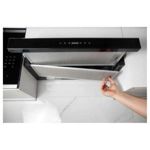 Turboair iris ix-bl-a-90-pb cappa aspirante da incasso classe c 90 cm. nera