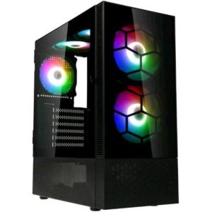 Kolink observatory mx glass case mid tower argb vetro temperato mini itx/matx/atx nero