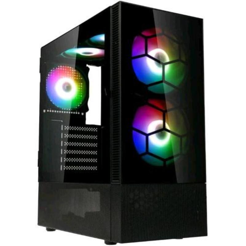 Kolink observatory mx glass case mid tower argb vetro temperato mini itx/matx/atx nero