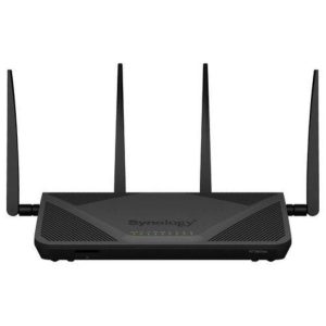 Synology rt2600ac router wireless dual-band 2.4/5 ghz 800/1.733 mbps 4 porte lan gigabit etherenet rj-45 colore nero