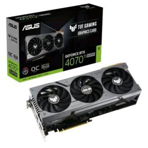 Asus tuf gaming tuf-rtx4070tis-o16g-gaming nvidia geforce rtx 4070 ti super 16gb gddr6x triple fan pci express 4.0 2 x hdmi 3 x displayport