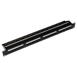 Link pannello patch 19 non schermato utp 24 porte 8 poli rj45 per reti categoria 6 nero