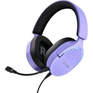 Trust gxt 490p fayzo 7.1 cuffie gaming usb over-ear con microfono audio surround 7.1 driver 50mm illuminazione rgb noise cancelling propora