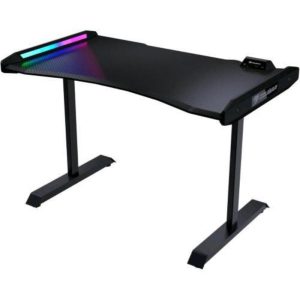 Cougar gaming mars 120 argb gaming desk scrivania gaming con sistema a led rgb in fibra di carbonio nero