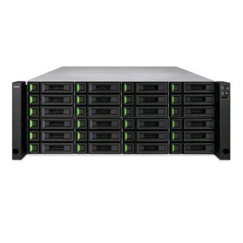 Qsan xn8024d unified storage nas chassis rack 4u xeon d-1527 2.2ghz ram 16gb-24 bay ssd/hdd 2.5/3.5 3xrj-45 colore nero