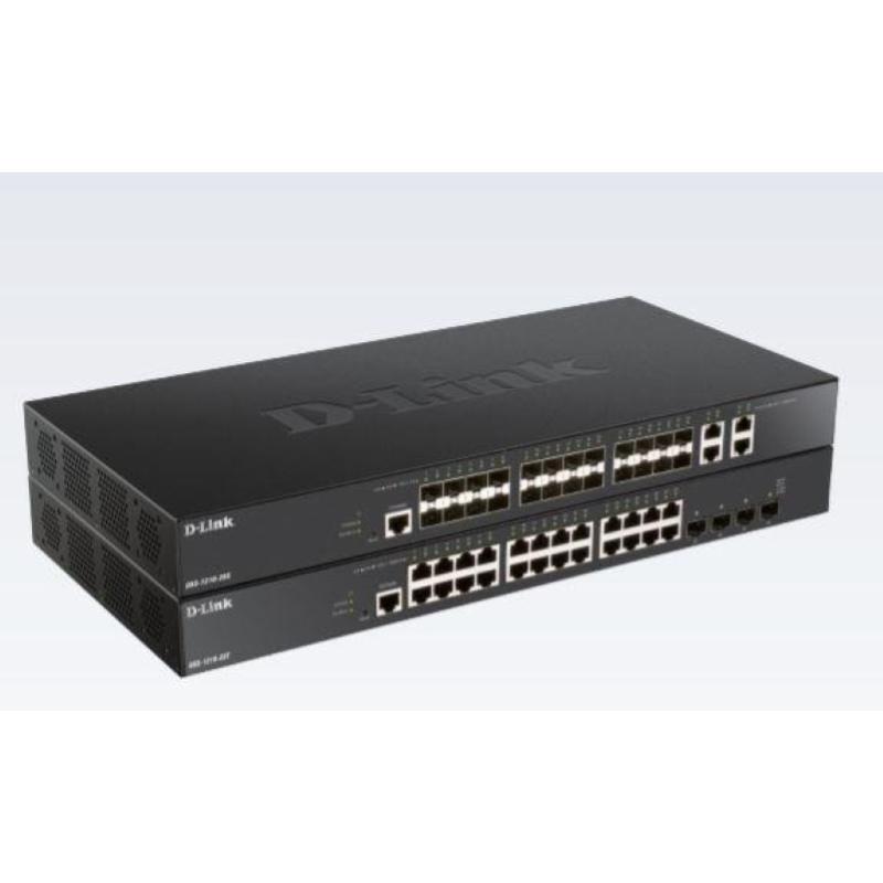 D-link dxs-1210-28t switch gestito 10g 24 x 10gbase-t + 4 x 25 gigabit sfp28