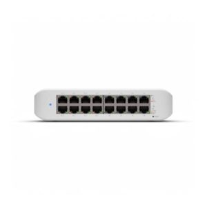 Ubiquiti usw-lite-16-poe-eu switch switch gestito l2 -16 porte gigabit (10/100/1000) di cui 8 poe+ 30 w per porta desktop bianco