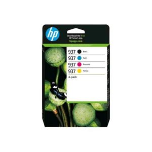 Hp 937 multipack confezione 4 cartucce nero ciano magenta giallo