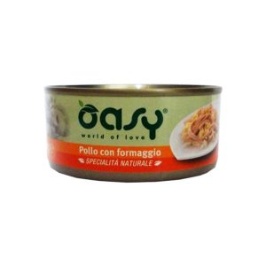 Oasy Natural Adult Pollo e Formaggio Umido per Gatti