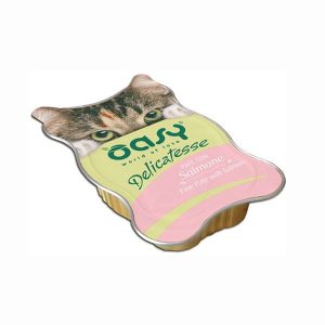 Oasy al Salmone in Vaschetta per Gatti 85gr