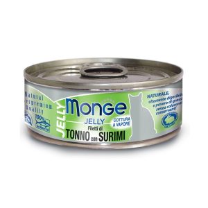 Monge Jelly Fil. Tonno e Surimi per Gatti 80gr